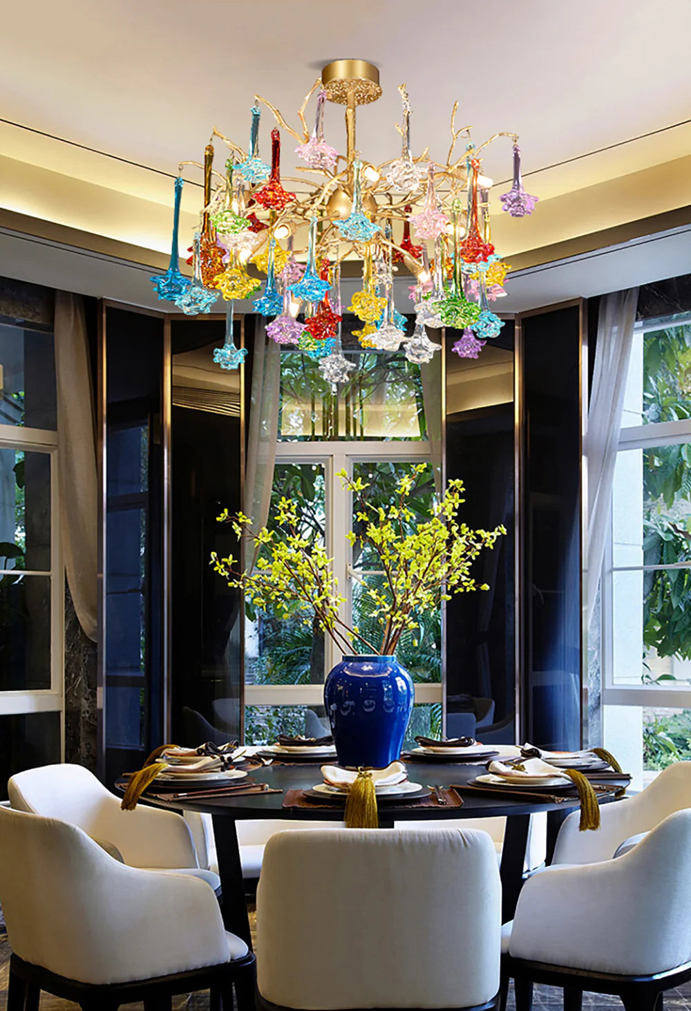 Tree Branch Glass Color Chandelier - Nuvé