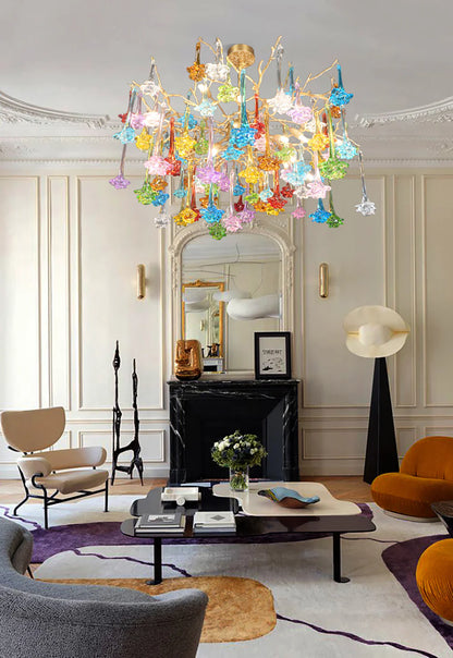 Tree Branch Glass Color Chandelier - Nuvé