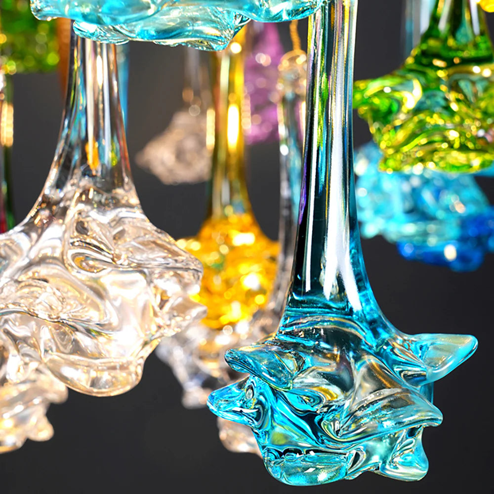 Tree Branch Glass Color Chandelier - Nuvé