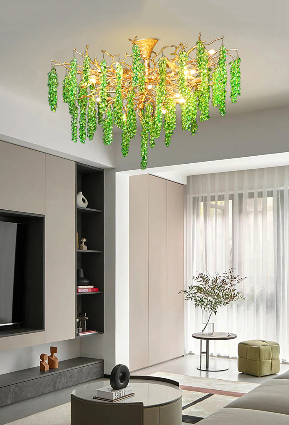 Tree Branch Glass Grape Chandelier - Nuvé
