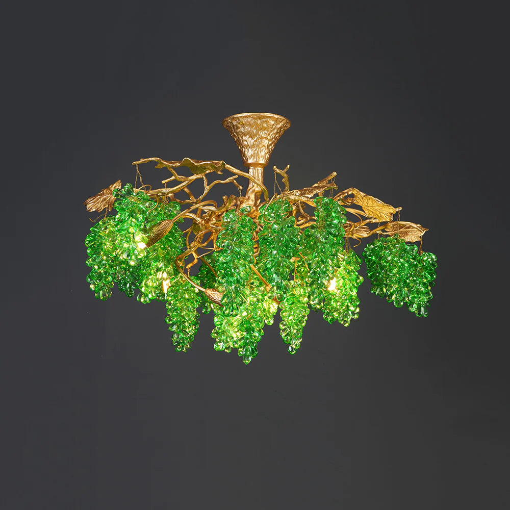 Tree Branch Glass Grape Chandelier - Nuvé