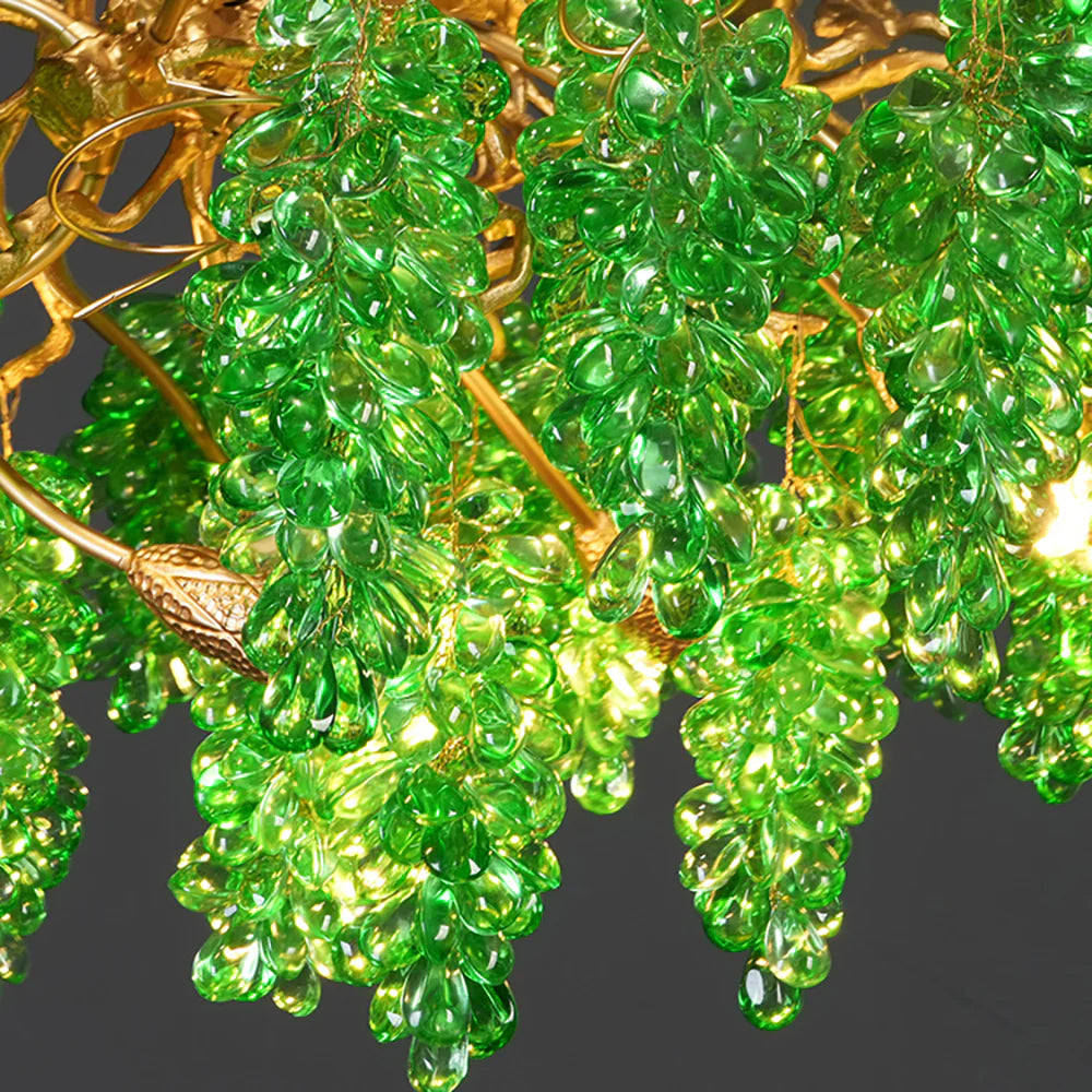 Tree Branch Glass Grape Chandelier - Nuvé