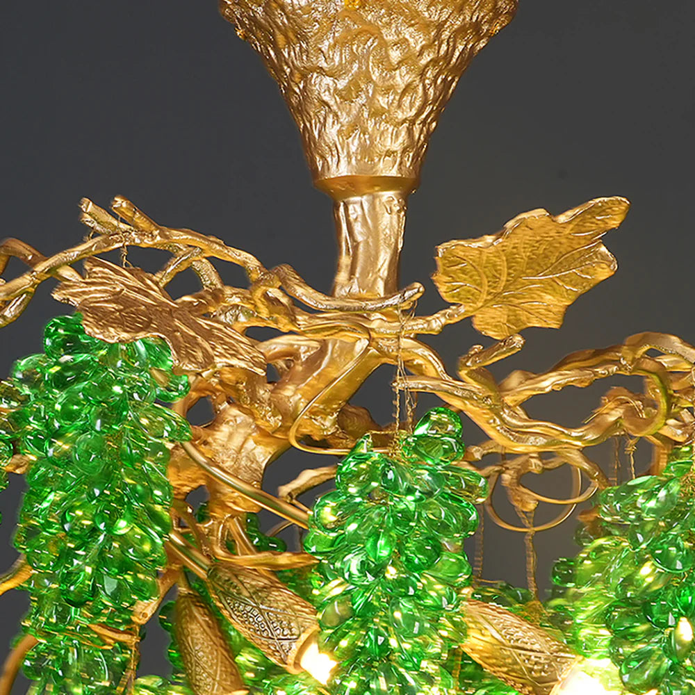 Tree Branch Glass Grape Chandelier - Nuvé