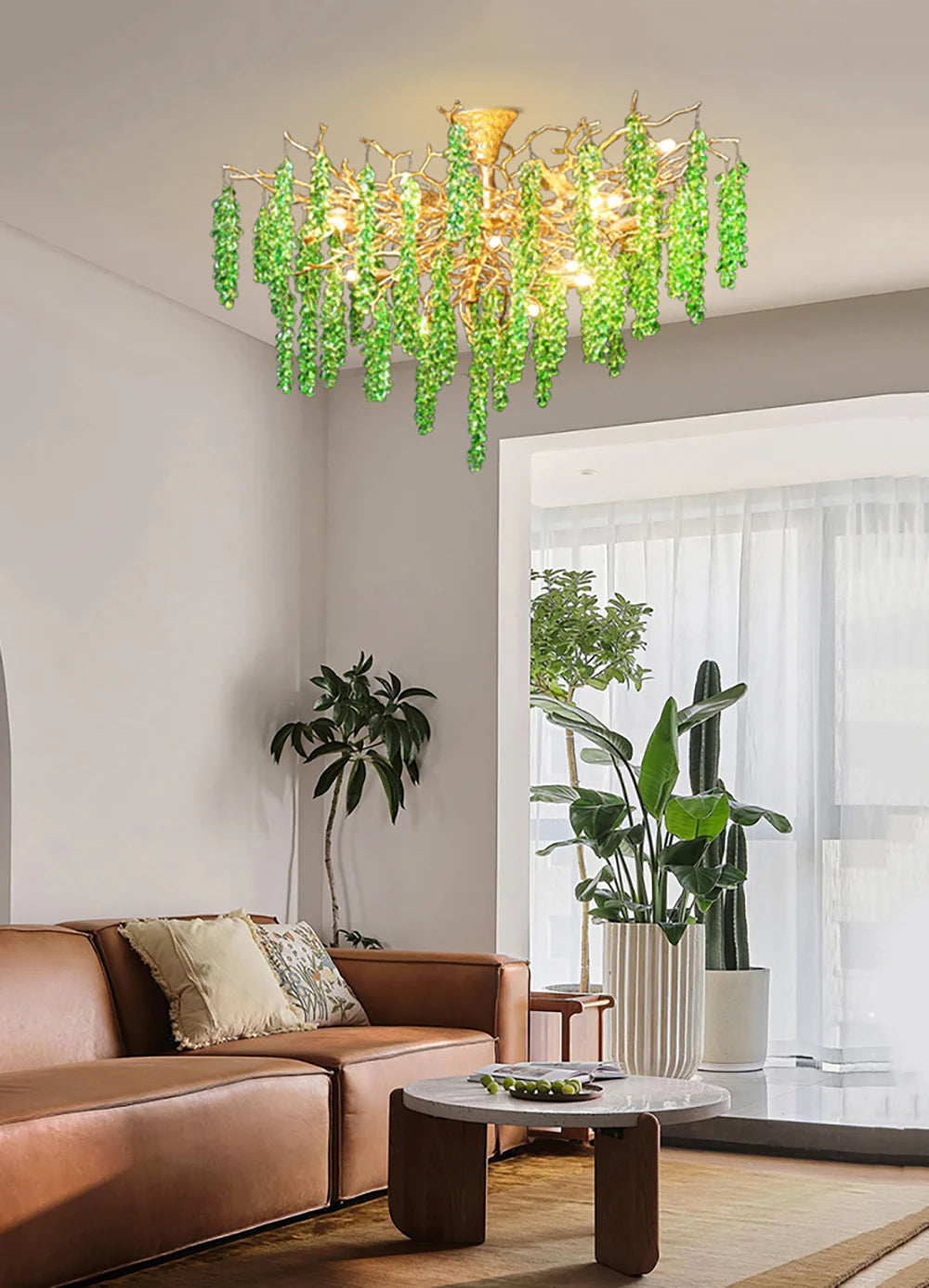 Tree Branch Glass Grape Chandelier - Nuvé