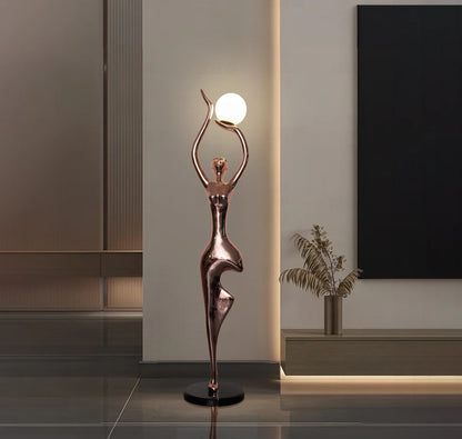Tree Pose Yoga Sculpture Floor Lamp - Nuvé