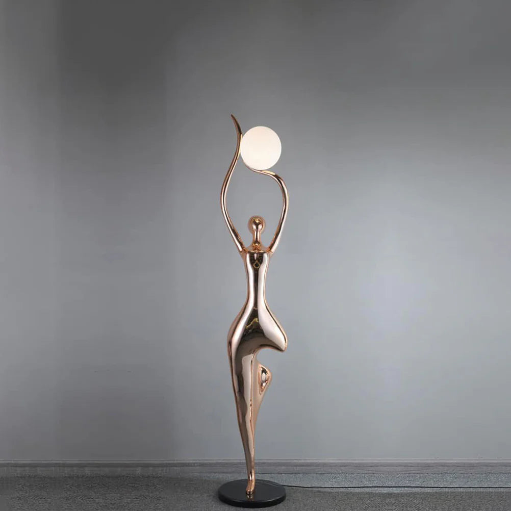 Tree Pose Yoga Sculpture Floor Lamp
