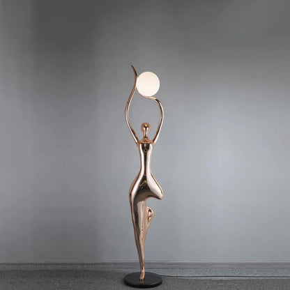 Tree Pose Yoga Sculpture Floor Lamp