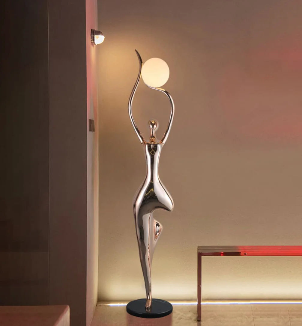 Tree Pose Yoga Sculpture Floor Lamp - Nuvé