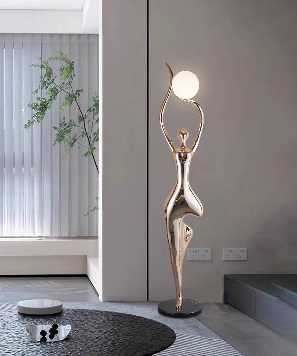Tree Pose Yoga Sculpture Floor Lamp - Nuvé