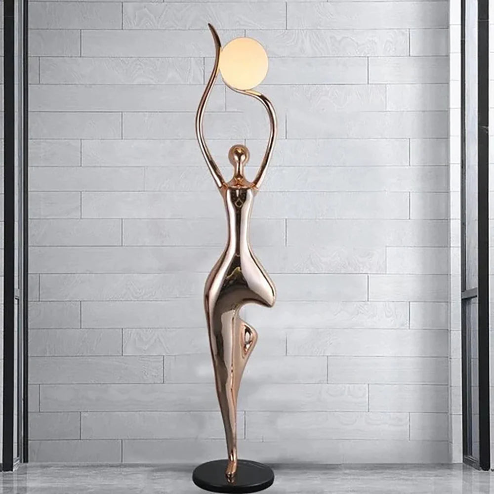 Tree Pose Yoga Sculpture Floor Lamp - Nuvé