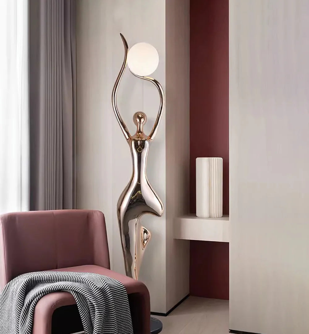 Tree Pose Yoga Sculpture Floor Lamp - Nuvé