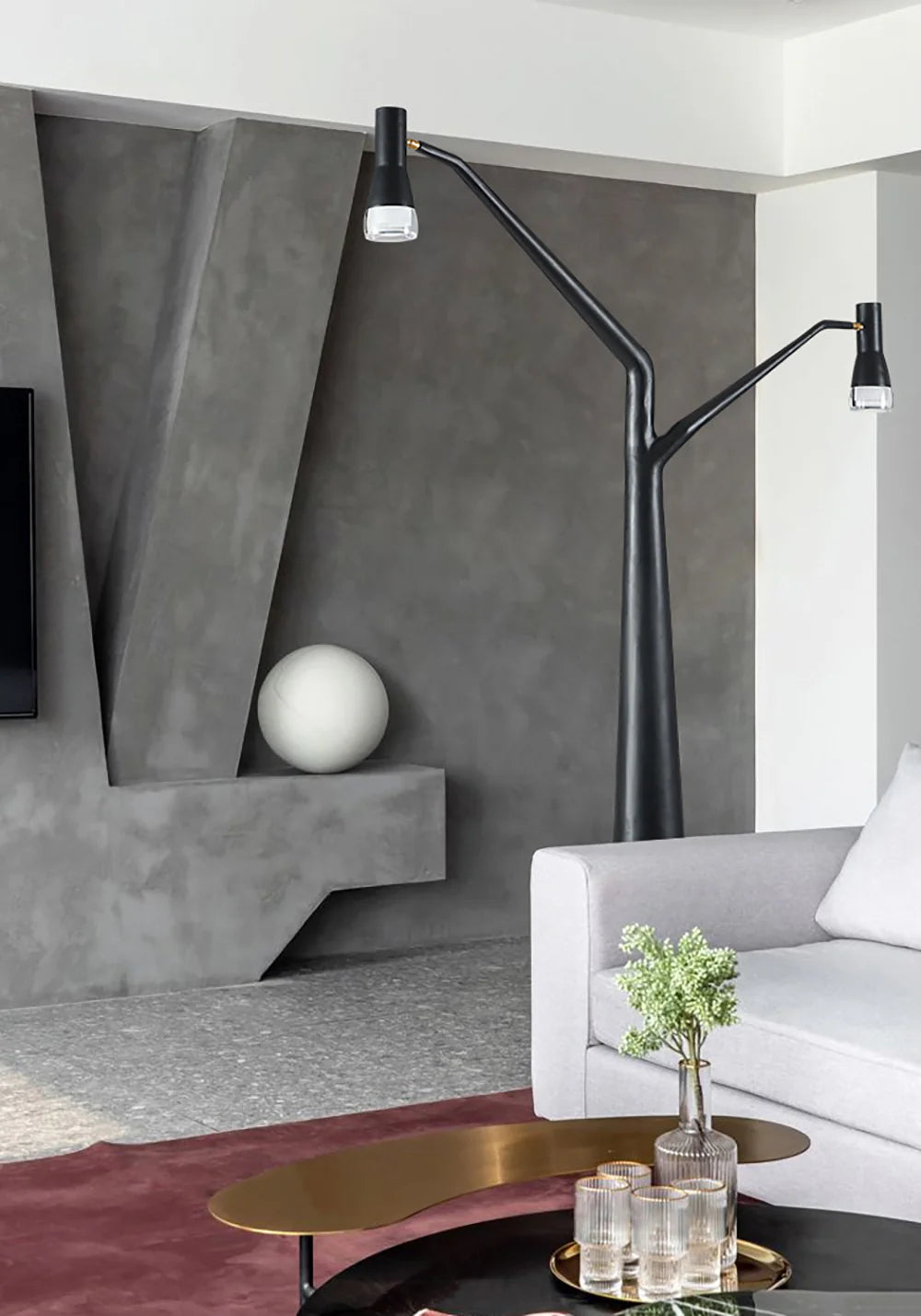 Tree Shape Sculpture Floor Lamp - Nuvé