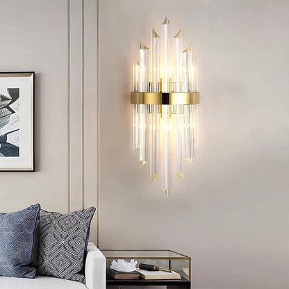 Triangular Crystal Rod Wall Lamp - Nuvé