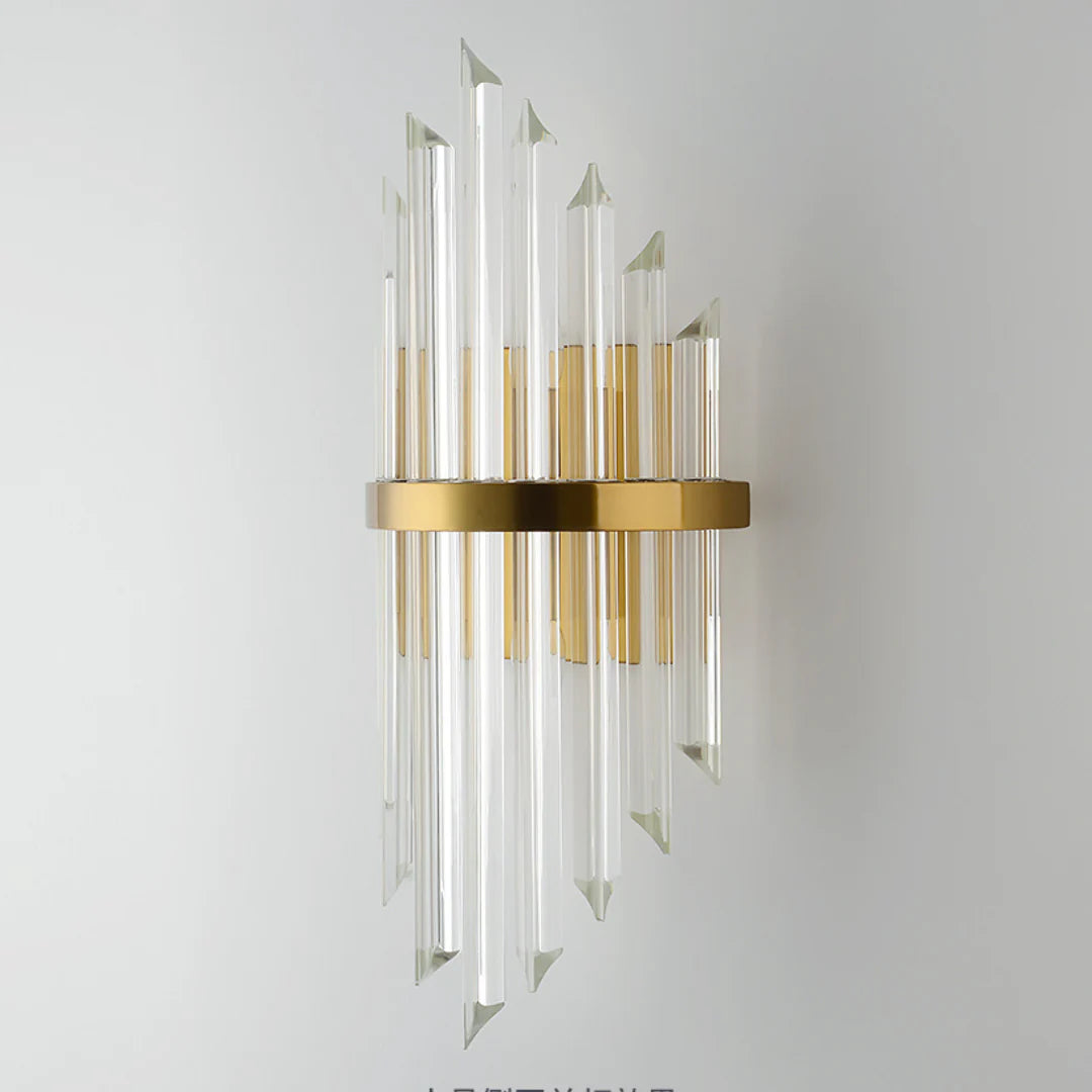 Triangular Crystal Rod Wall Lamp - Nuvé