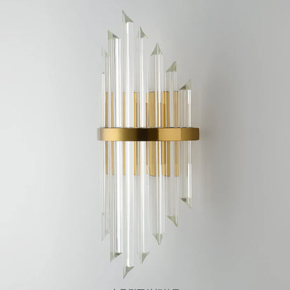 Triangular Crystal Rod Wall Lamp - Nuvé