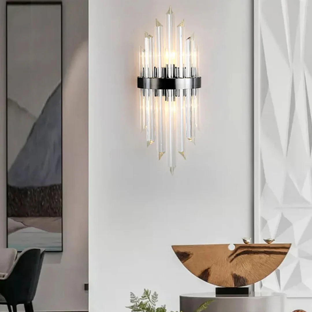 Triangular Crystal Rod Wall Lamp - Nuvé