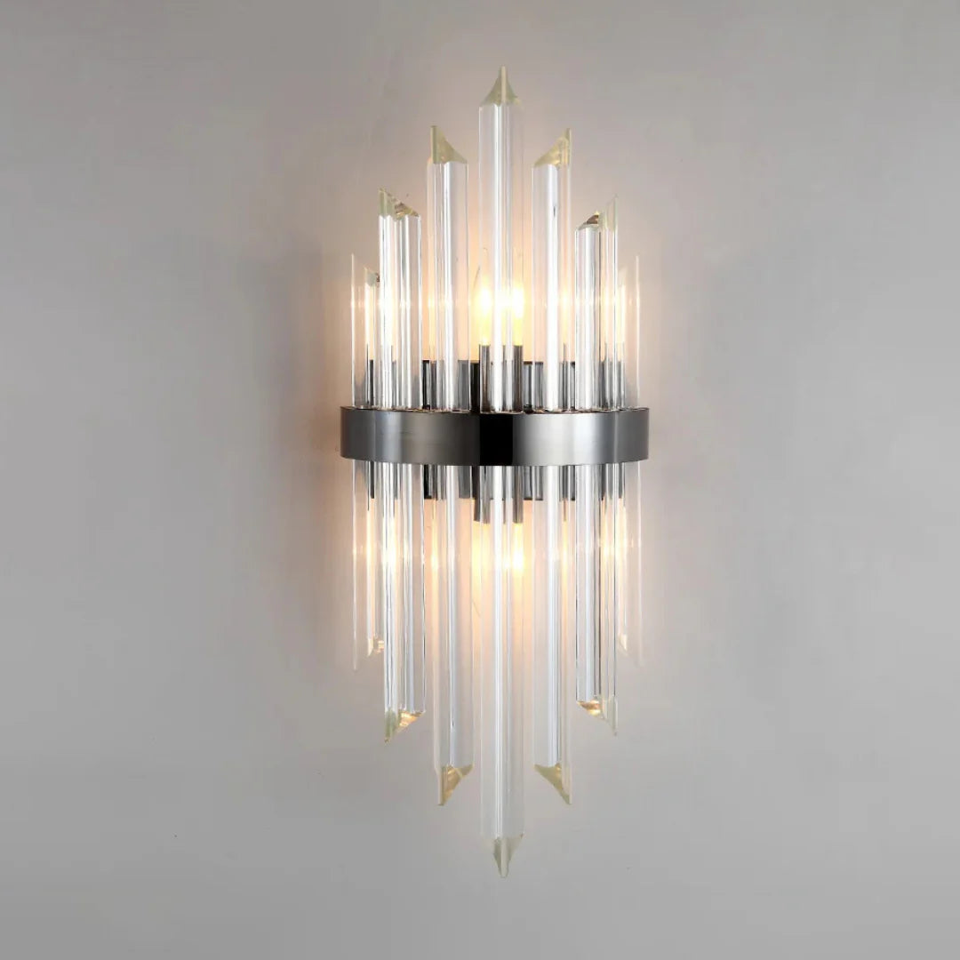 Triangular Crystal Rod Wall Lamp - Nuvé