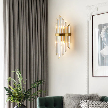 Triangular Crystal Rod Wall Lamp - Nuvé