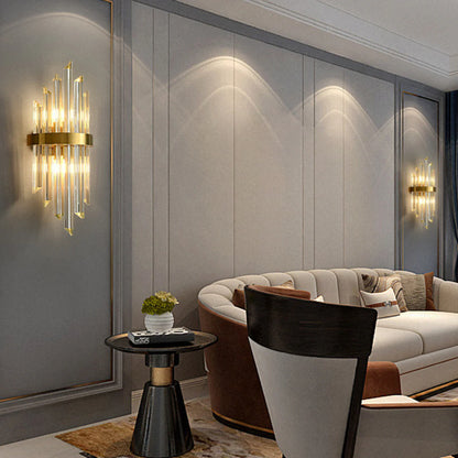 Triangular Crystal Rod Wall Lamp - Nuvé