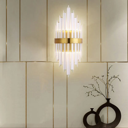 Triangular Crystal Rod Wall Lamp - Nuvé