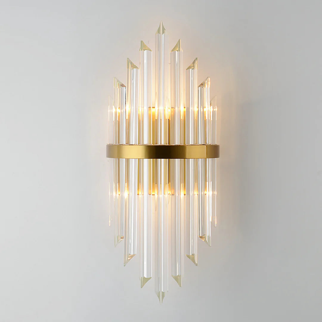 Triangular Crystal Rod Wall Lamp - Nuvé