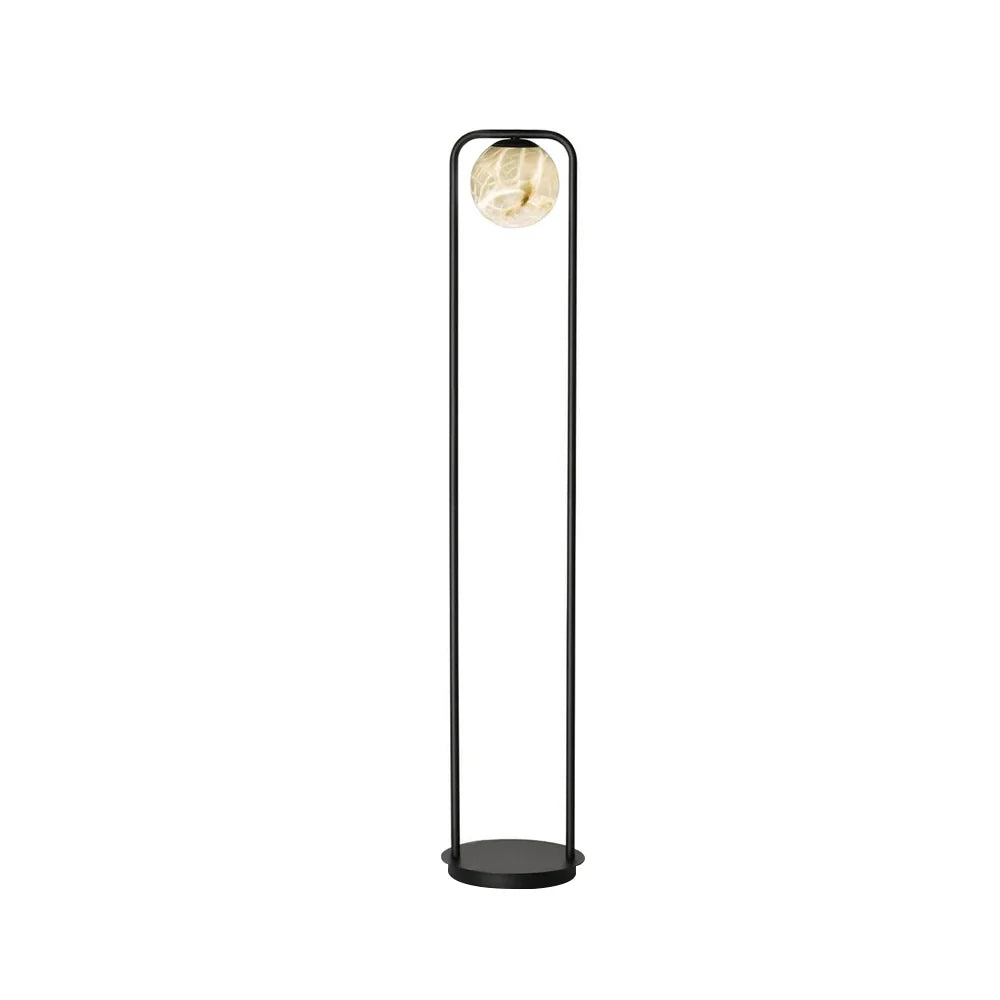 Alabaster Tribeca Black Floor Lamp - Nuvé