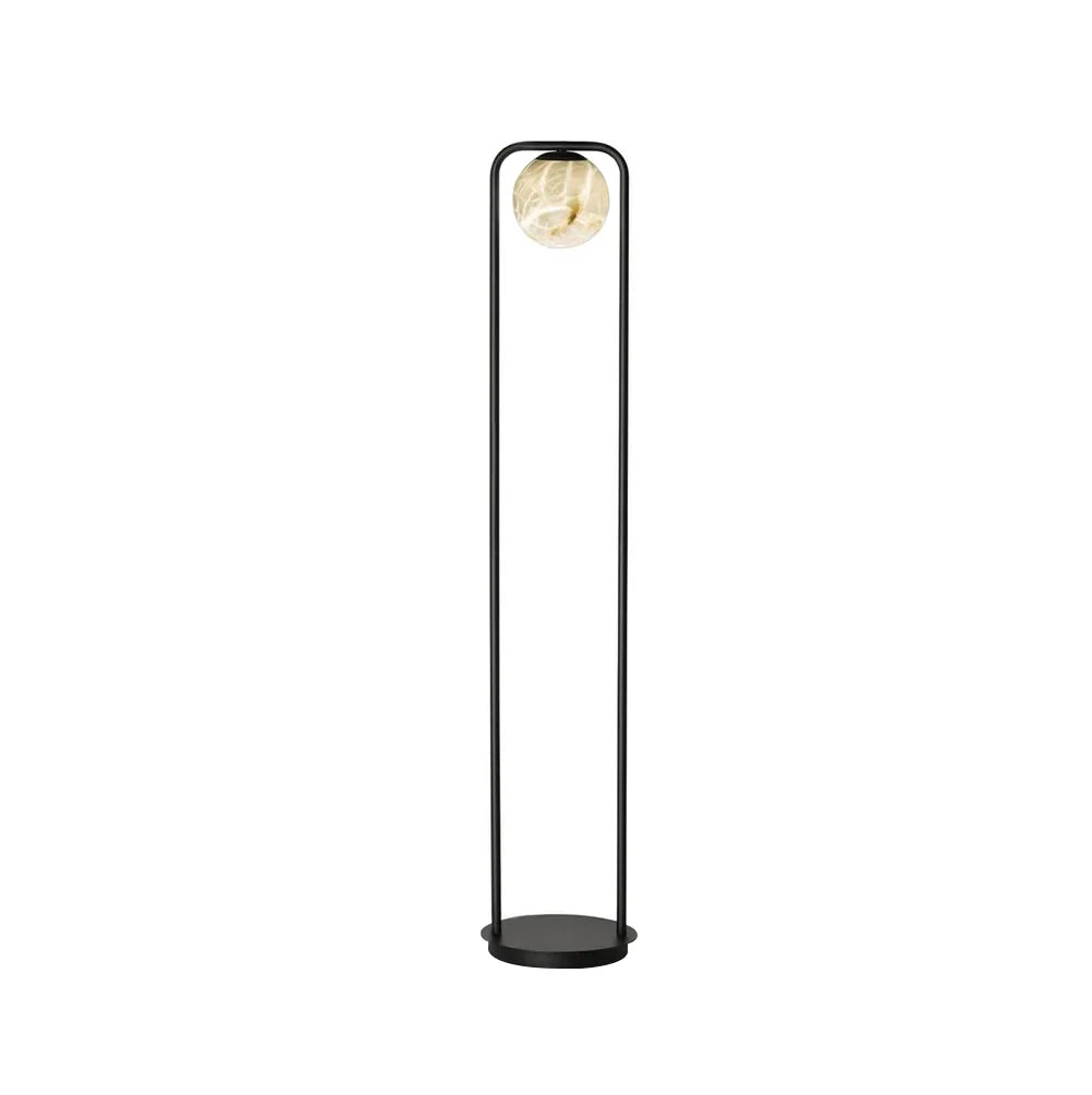 Alabaster Tribeca Black Floor Lamp - Nuvé