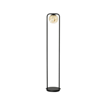 Alabaster Tribeca Black Floor Lamp - Nuvé
