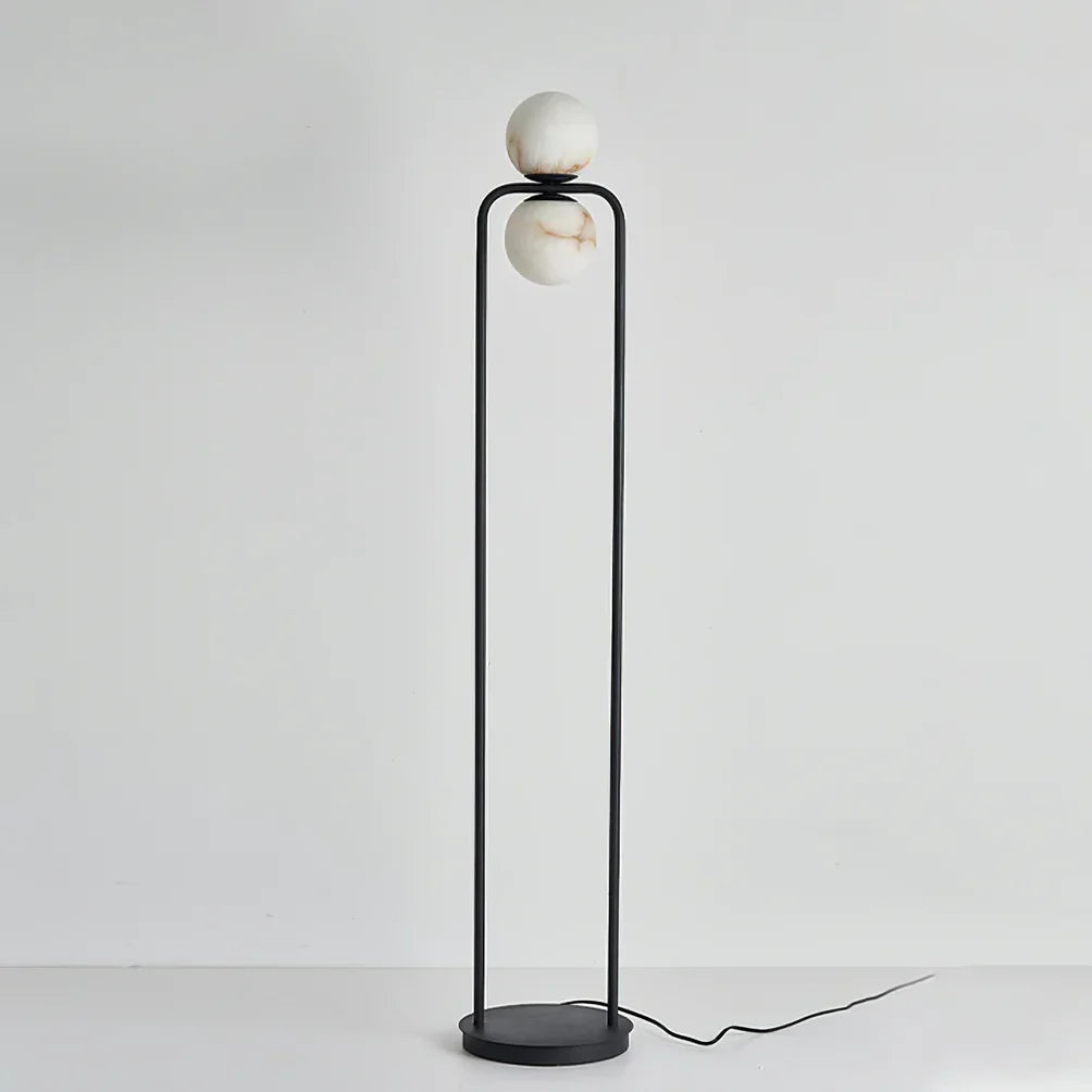 Alabaster Tribeca Black Floor Lamp - Nuvé