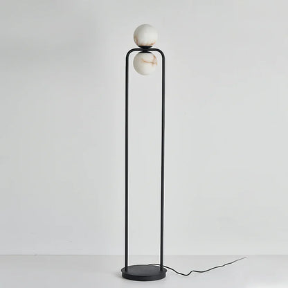 Alabaster Tribeca Black Floor Lamp - Nuvé