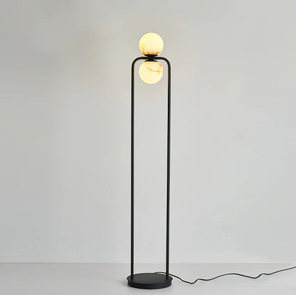 Alabaster Tribeca Black Floor Lamp - Nuvé