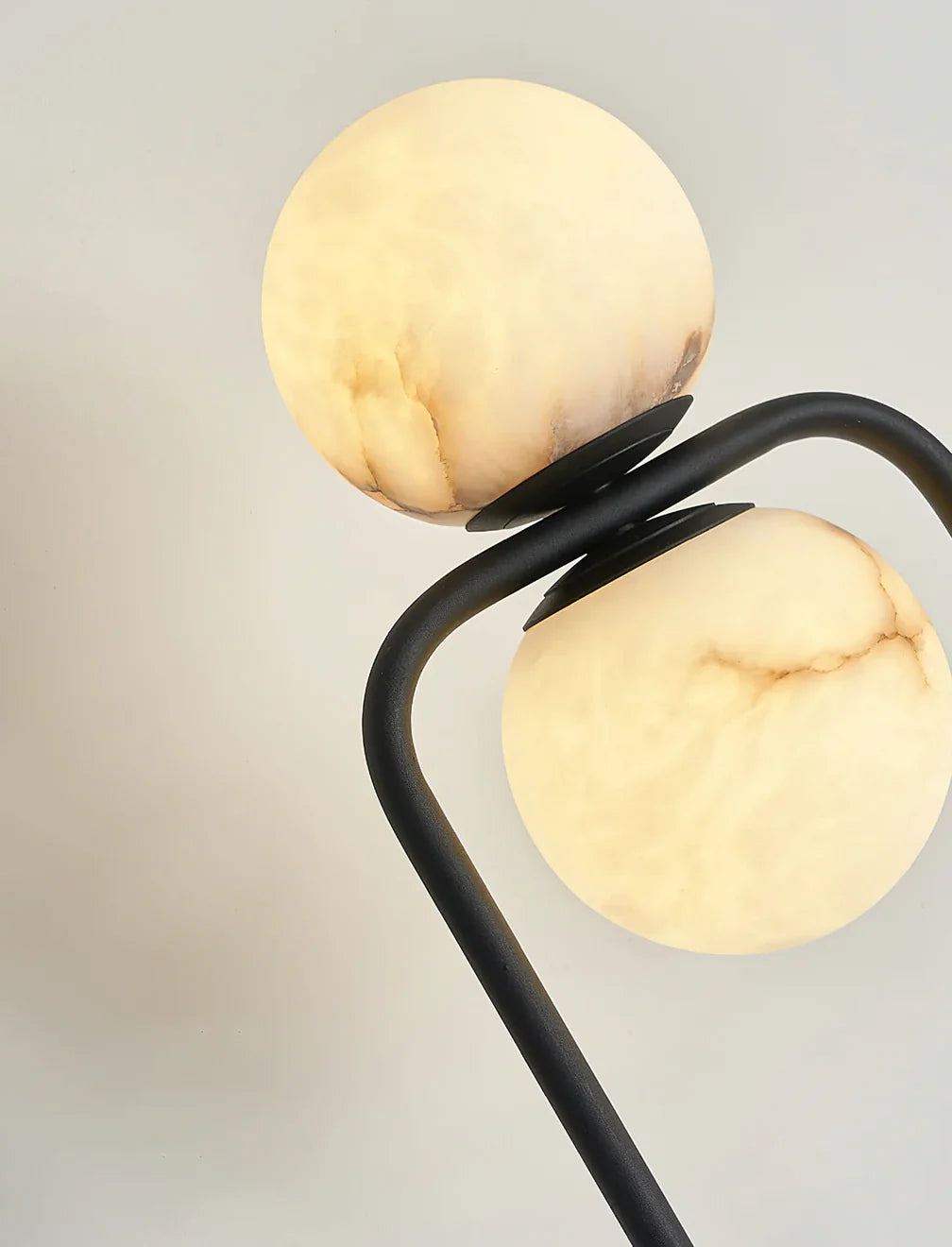 Alabaster Tribeca Black Floor Lamp - Nuvé