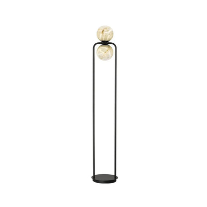 Alabaster Tribeca Black Floor Lamp - Nuvé