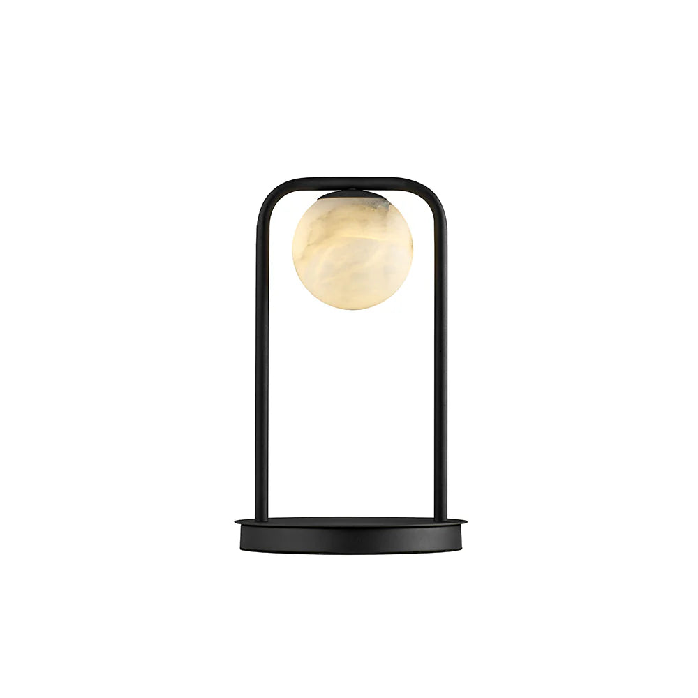 Alabaster Tribeca Black Table Lamp - Nuvé