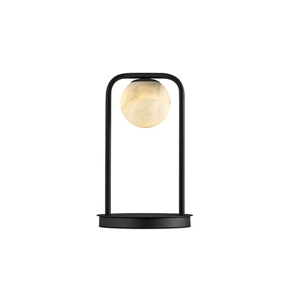 Alabaster Tribeca Black Table Lamp - Nuvé