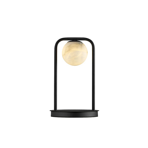 Alabaster Tribeca Black Table Lamp - Nuvé
