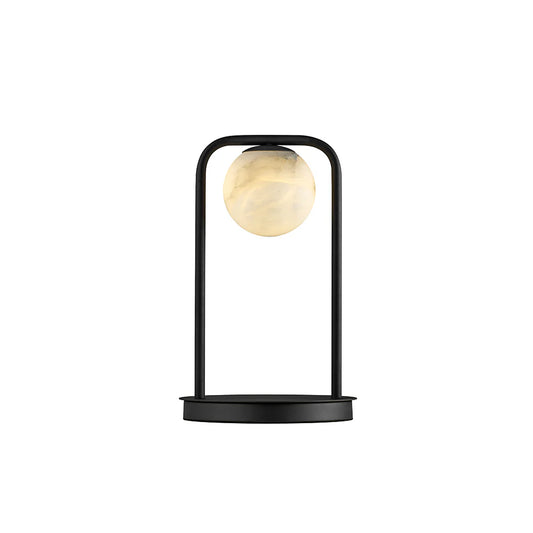 Alabaster Tribeca Black Table Lamp - Nuvé