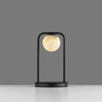 Alabaster Tribeca Black Table Lamp - Nuvé