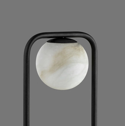 Alabaster Tribeca Black Table Lamp - Nuvé