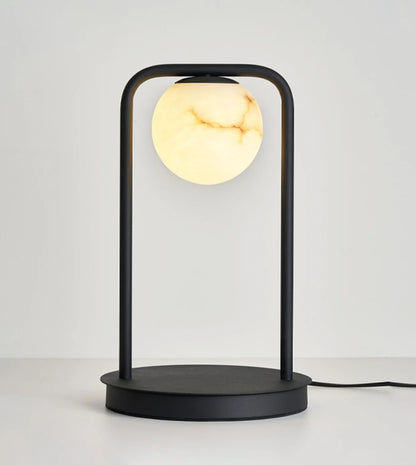 Alabaster Tribeca Black Table Lamp - Nuvé