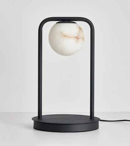 Alabaster Tribeca Black Table Lamp - Nuvé