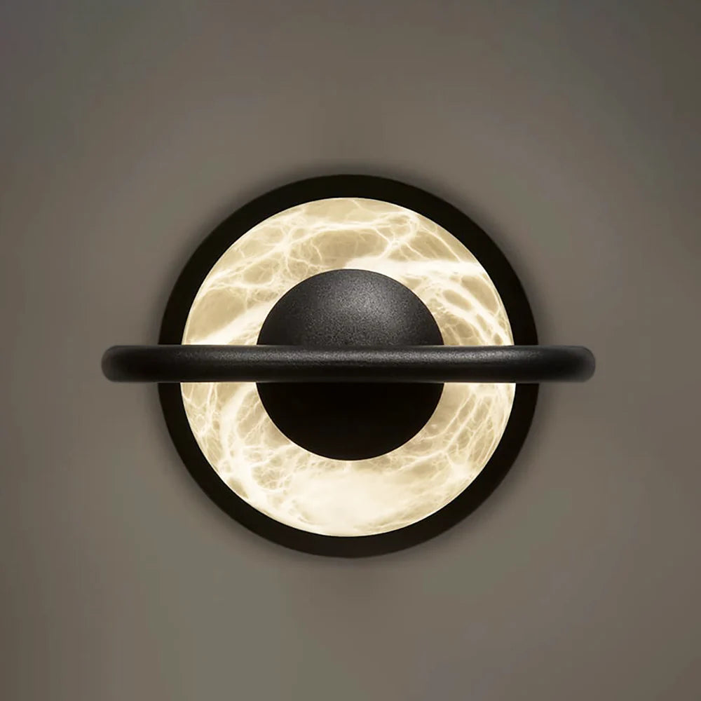 Alabaster Tribeca Black Table Lamp - Nuvé