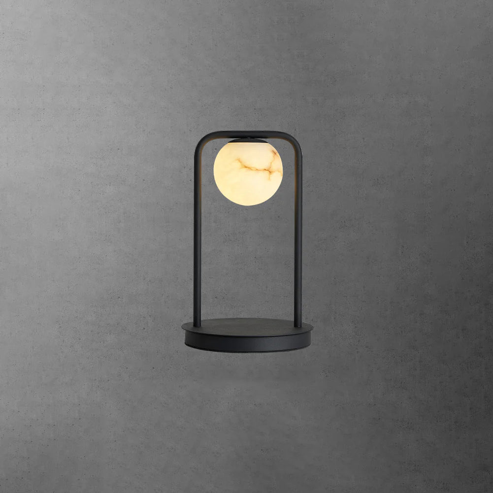 Alabaster Tribeca Black Table Lamp - Nuvé