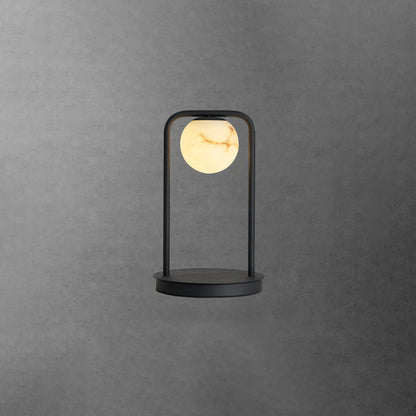 Alabaster Tribeca Black Table Lamp - Nuvé