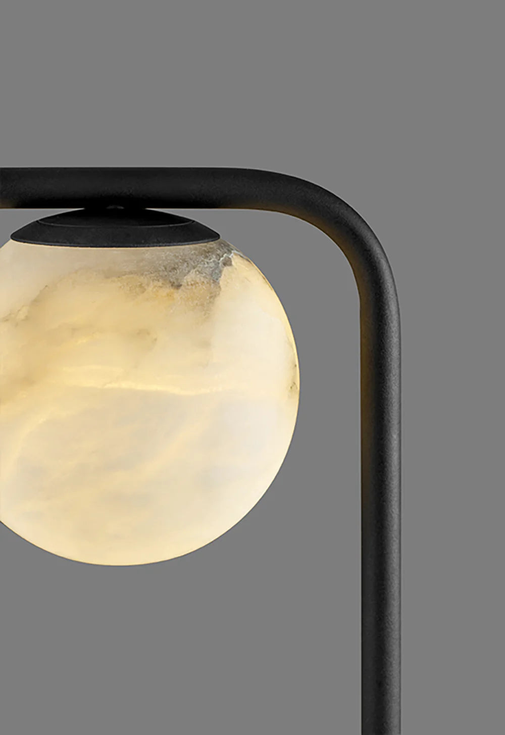 Alabaster Tribeca Black Table Lamp - Nuvé