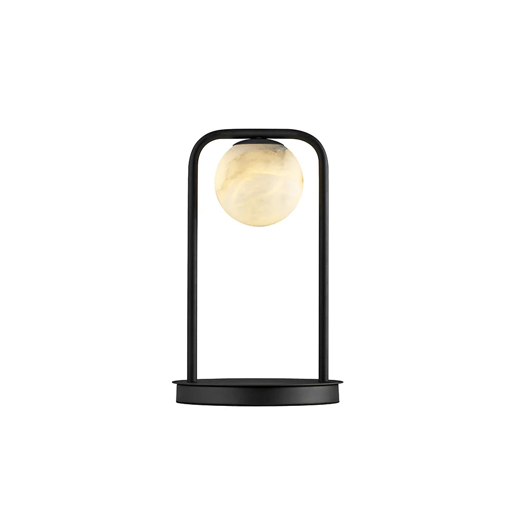 Alabaster Tribeca Black Table Lamp - Nuvé