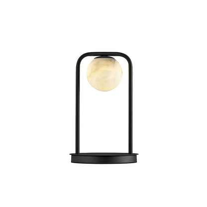 Alabaster Tribeca Black Table Lamp - Nuvé