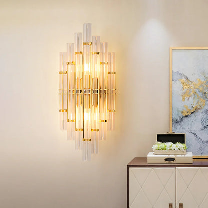 Tube Clear Crystal Wall Light - Nuvé