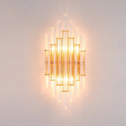 Tube Clear Crystal Wall Light - Nuvé