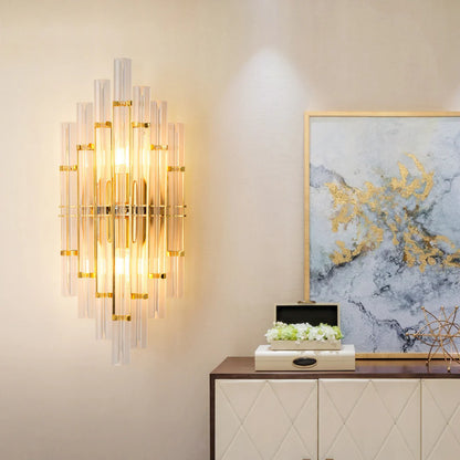 Tube Clear Crystal Wall Light - Nuvé